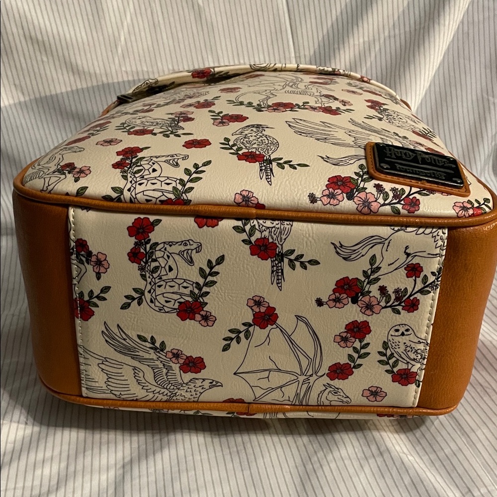 Loungefly Cream and Brown Harry Potter Backpack - Picture 2 of 5